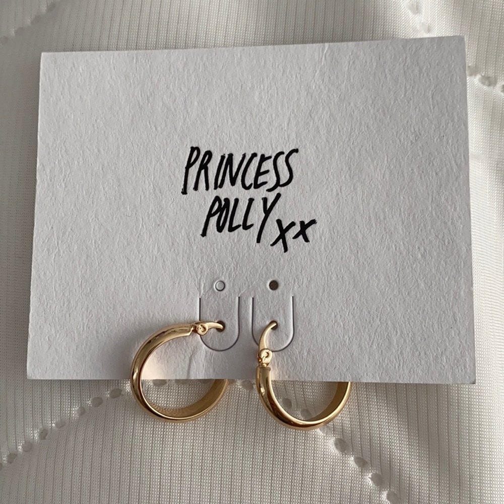 Princess Polly Day One Gold Hoops